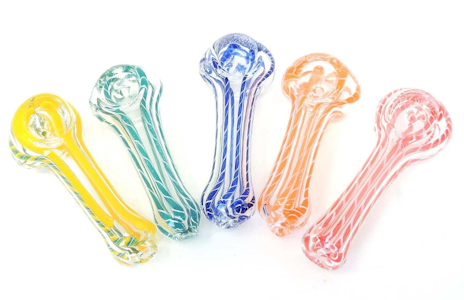 Snap Canna - Glass | 2.5" Hand Pipe | Assorted Designs