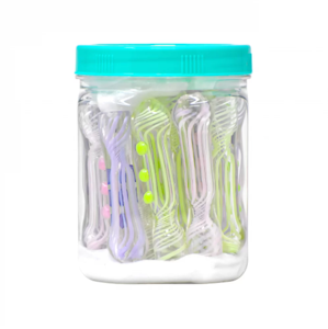 Snap Canna - Glass | 3.5" Chillum | Spiral Art Designs