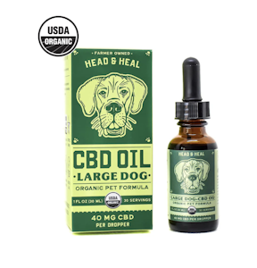 HEAD & HEAL - Organic Large Dog CBD Oil - 1200mg Tincture