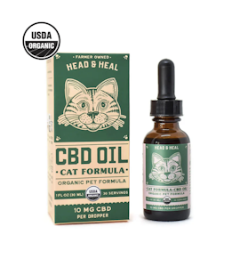 HEAD & HEAL - Organic Cat CBD Oil - 300mg Tincture