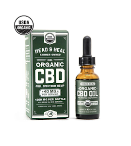 HEAD & HEAL - Organic Full Spec. CBD Oil 1200mg Tincture