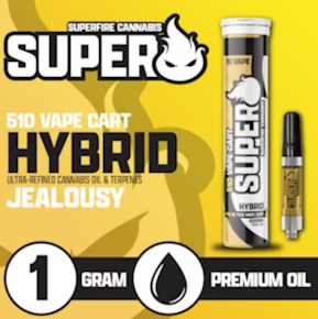 SuperFire | Cartridge | Distillate - NYC Jealousy | 1g