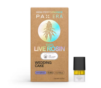 PAX |100% Live Rosin Pod |  Wedding Cake | 0.5g