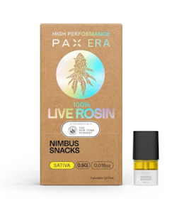 PAX - PAX |100% Live Rosin Pod |Nimbus Snacks | 0.5g
