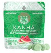 KANHA | 20:1 CBD:THC | Watermelon | 20mg CBD : 1mg THC