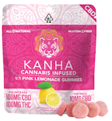 KANHA | 1:1 CBD:THC | Pink Lemonade | 10mg CBD/10mg THC