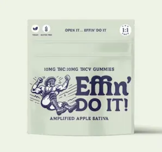 Effin - [MED] Effin | Do It! | Amplified Apple | 1:1 THC:THCV | 100mg/10pk Soft Chews 
