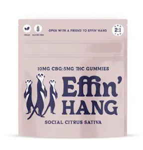 Effin - [MED] Effin | Hang Social Citrus | 2:1 CBG:THC | 100mg/10pk Soft Chews 