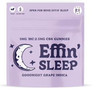 Effin - [MED] Effin | Sleep Goodnight Grape | 2:1 THC:CBN | 100mg/10pk Soft Chews 
