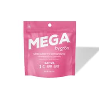 GRON - [REC] Gron | Strawberry Lemonade | 100mg THC:CBC 1:1 Mega Pearl