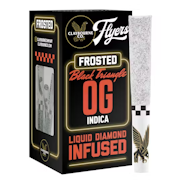Claybourne Frosted Flyers Infused 5pk Prerolls 2.5g Black Triangle OG