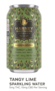 HARNEY BROTHERS CANNABIS - Tangy Lime Sparkling Seltzer 