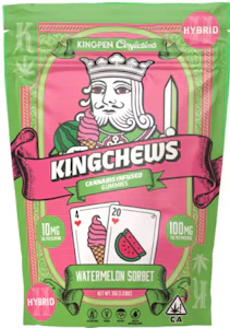 King Chews - [King Chews] THC Gummies - 100mg - Watermelon Sorbet (H)