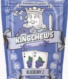 KingChews -  [King Chews] THC Gummies - 100mg - Blueberry Z (I) Main Image