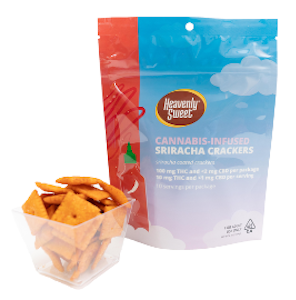 HEAVENLY SWEET - Heavenly Sweet - Sriracha Crackers - Munchies - 100mg THC - (Hybrid)
