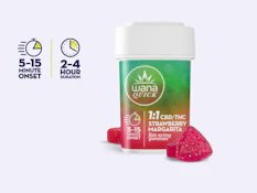 Wana | Edible | Strawberry Margarita CBD (Quick) | 10-pack | 10mg