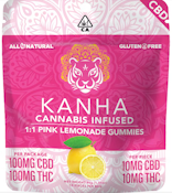 KANHA - Edible - Pink Lemonade - 1:1 CBD:THC - 100MG