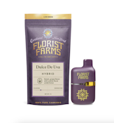  Florist Farms - AIO Vape - Live Resin Tank 1g - Dulce De Uva - Hybrid