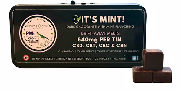 CHIME & CHILL - Chime & Chill | CBD | Edible | Chocolate - PM: It's Mint Drift Away| 840MG, 20