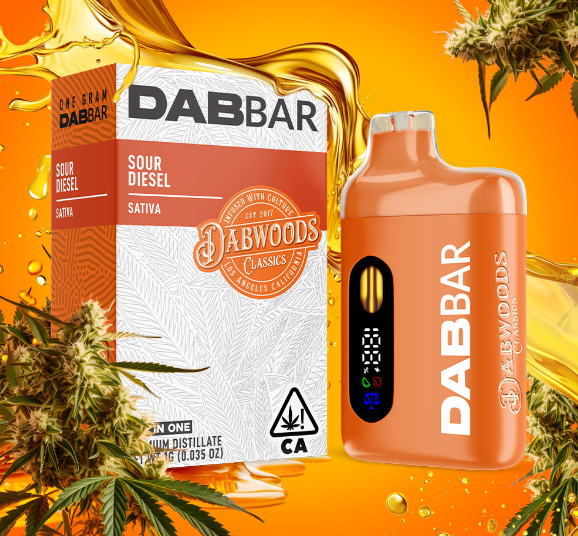 Dabwoods - Sour Diesel - 1g All-In-One DabBar - Recreatio...