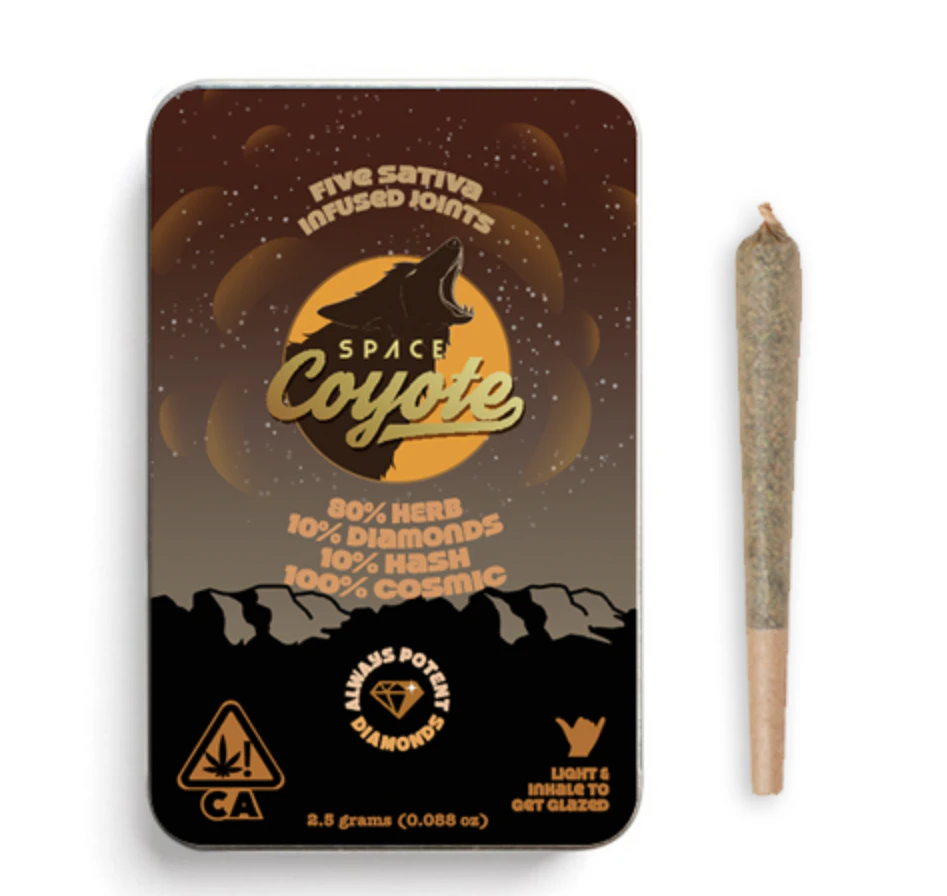 Space Coyote - Space Coyote - Sativa - 2.5g Infused Joints - 5pck Main Image