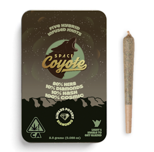 SPACE COYOTE - Space Coyote - Hybrid - 2.5g Infused Joints - 5pck