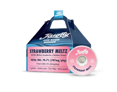 Jaunty - STRAWBERRY MELTZ BADDER - JAUNTY LIVE RESIN - 1g Main Image
