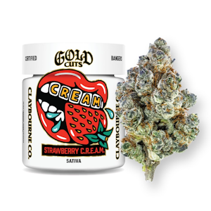 CLAYBOURNE CO. - Claybourne Co. - 3.5g Gold Cuts - Strawberry C.R.E.A.M.