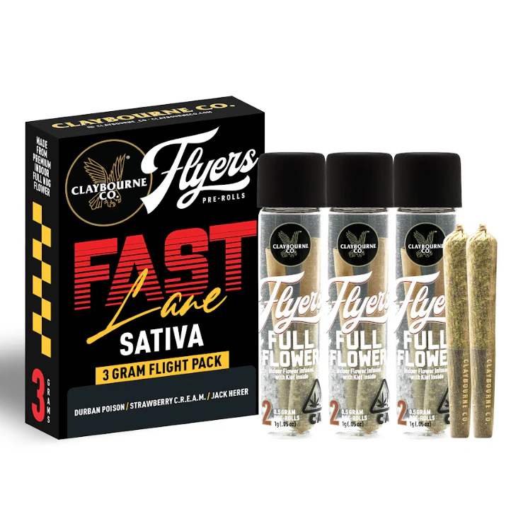 Claybourne Co. - Claybourne Co. - Flyers Full Flower - 3g - 6ct - Thrill and Chill  Main Image