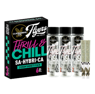 CLAYBOURNE CO. - Claybourne Co. - 6pk Full Flower Prerolls - Thrill and Chill