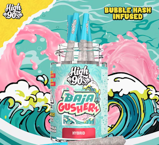 HIGH 90s - HIGH 90s 2.5G Baja Gusherz Hash Infused Preroll 5pk