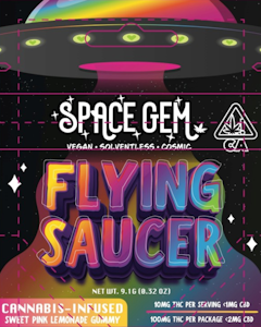 Space Gem - Space Gem - 1pc. 100mg THC Flying Saucer - Sweet Pink Lemonade