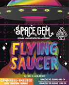 Space Gem - 1ct. 100 mg Infused Gummy - Flying Saucer Sour Tangerine