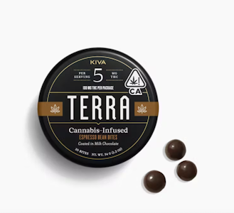 TERRA - TERRA 100mg Dark Chocolate Espresso Beans 20pc