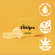 Drops 100mg Lemon Gummy Singles 2ct