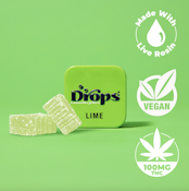 Drops 100mg Lime Gummy Singles 2ct