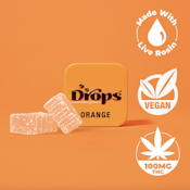Drops 100mg Orange Gummy Singles 2ct