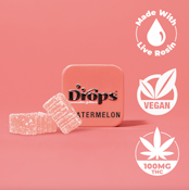 Drops 100mg Watermelon Gummy Singles 2ct