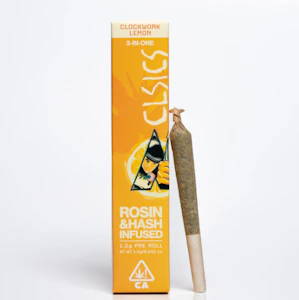 CLSICS - CLSICS - 1.2g Hash Pre Roll - Clockwork Lemon