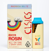 CLSICS - 1g Live Rosin AIO - Rainbow Beltz
