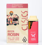 CLSICS - 1g Live Rosin AIO - Strawberry Sweet Tooth
