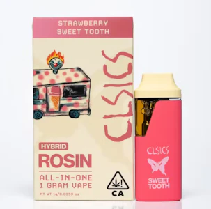 CLSICS - CLSICS - 1g Live Rosin AIO - Strawberry Sweet Tooth