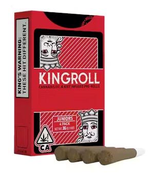 Kingroll - KingRoll - Juniors - Super Silver Haze x Green Crack - Infused Preroll Pack - 4pk Main Image