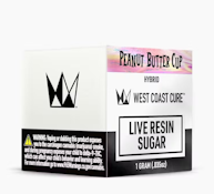 WEST COAST CURE: Peanut Butter Cup 1g Live Resin Sugar (H)