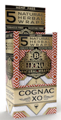 Billionaire Tea Leaf Natural Herbal Wraps 5pk - Cognac XO