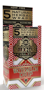 MJ WHOLESALE - Billionaire Tea Leaf Natural Herbal Wraps 5pk - Watermelon Drip