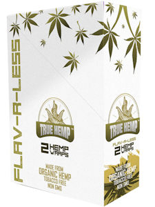 MJ WHOLESALE - True Hemp Organic Hemp Wraps 2pk - Flav-R-Less