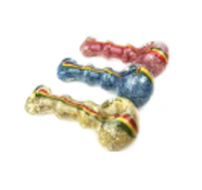 4" Triple Rims Multi Frit Hand Pipe