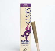 CLSICS 1G Deep Purple Hash Infused Preroll