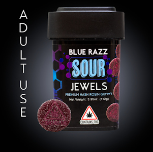 The Hashery - 20-pk | Blue Razz Sour Jewels | 200mg